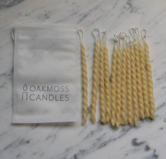 Beeswax Twisted Birthday Candles