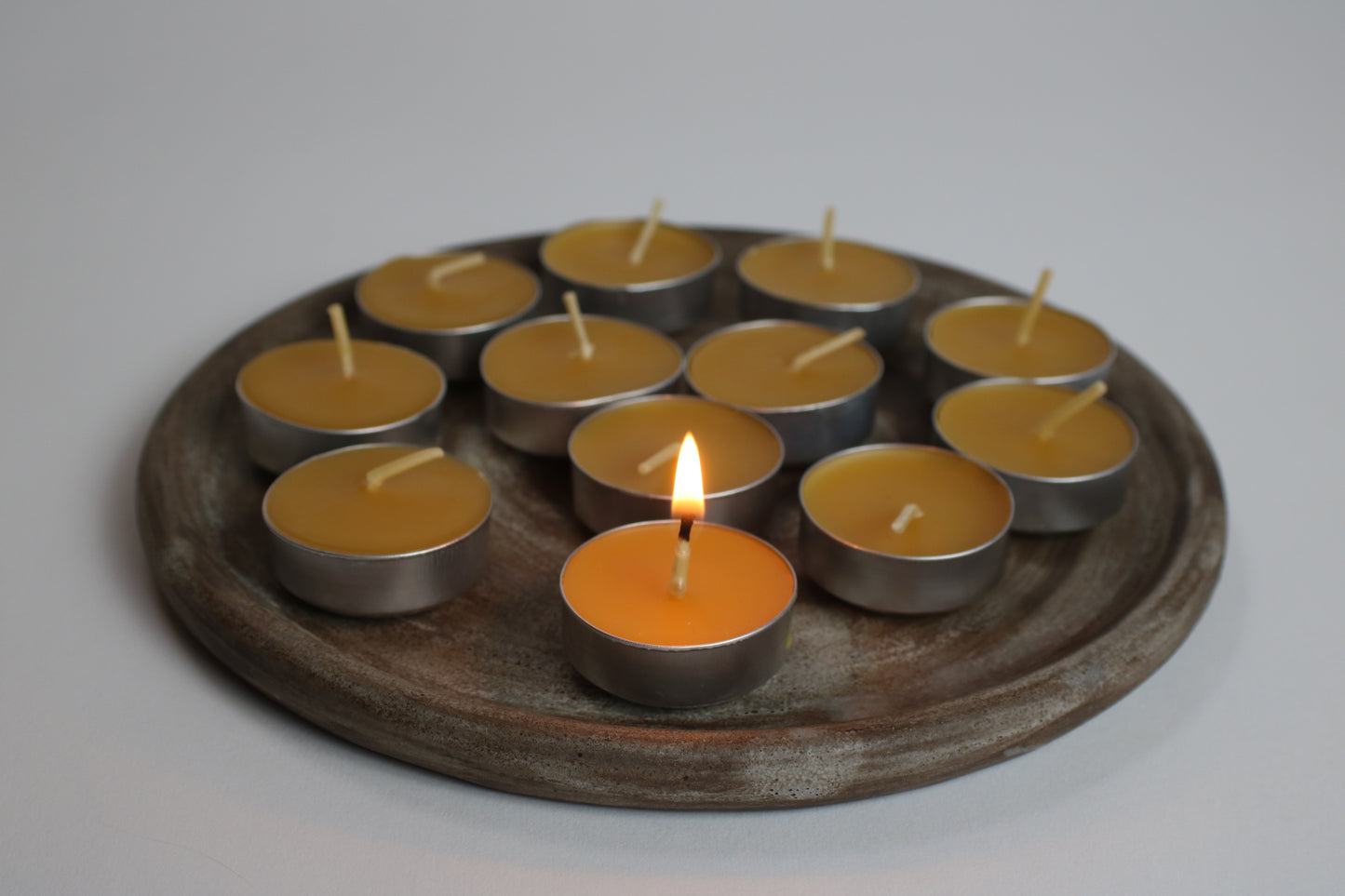 Yellow Beeswax Tealights