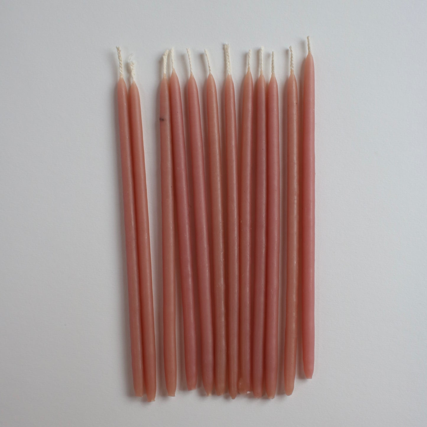 Natural Pigment Beeswax Birthday Candles