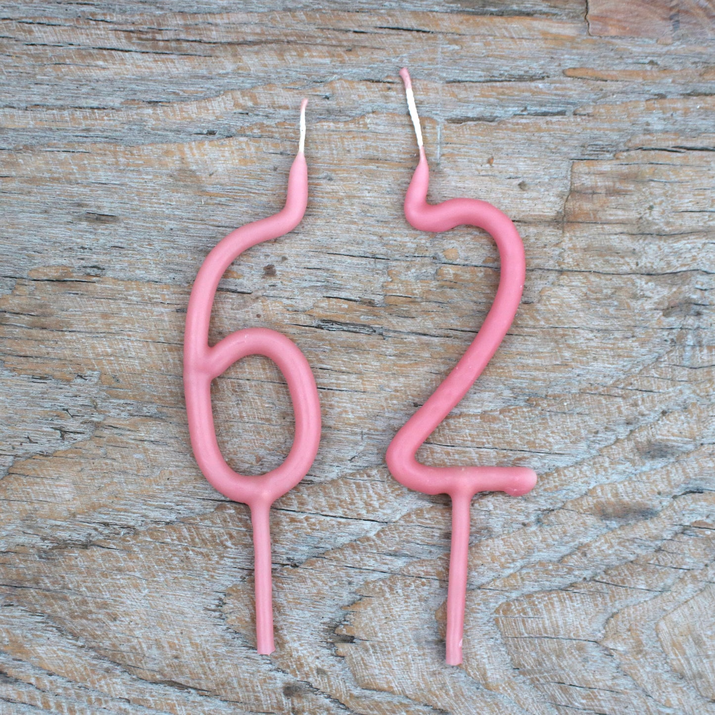 Hibiscus Beeswax Number Candle
