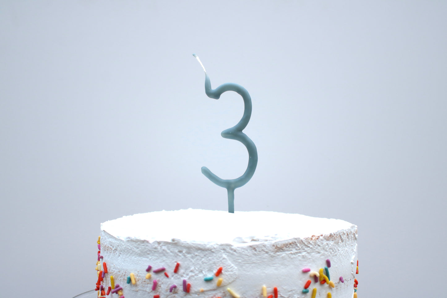 Indigo Beeswax Number Candle
