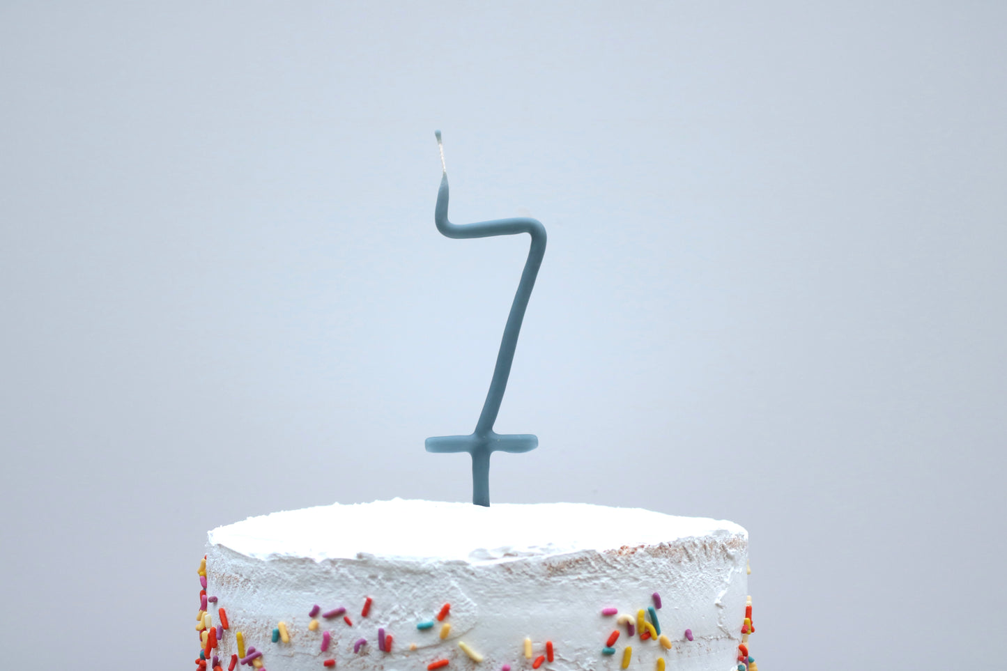 Indigo Beeswax Number Candle