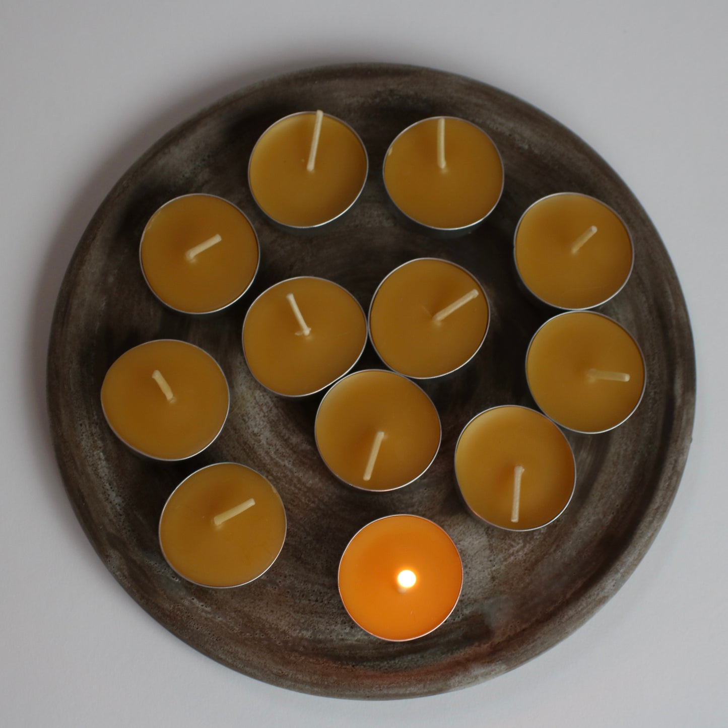Yellow Beeswax Tealights