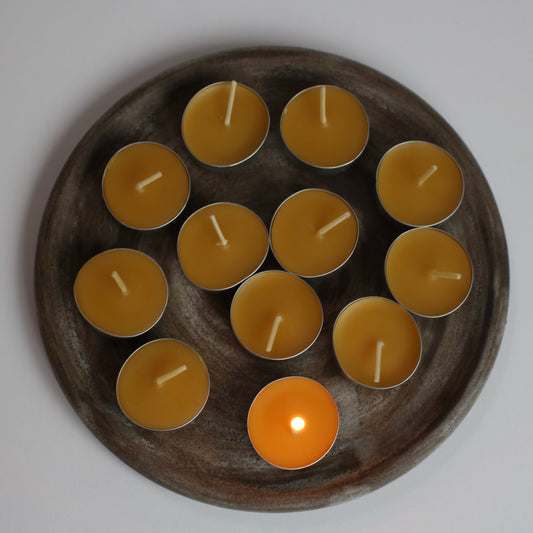 Yellow Beeswax Tealights